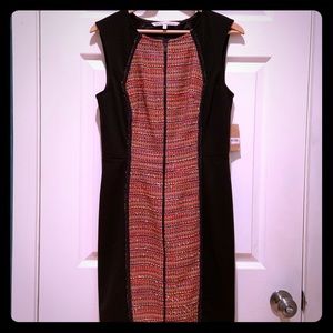 Work or play black dress with unique details